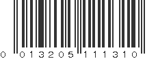 UPC 013205111310