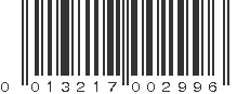 UPC 013217002996