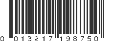 UPC 013217198750