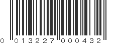 UPC 013227000432