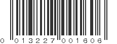 UPC 013227001606