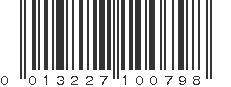 UPC 013227100798