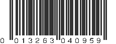 UPC 013263040959