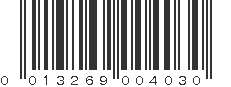 UPC 013269004030