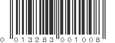 UPC 013283001008