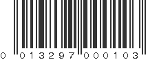 UPC 013297000103