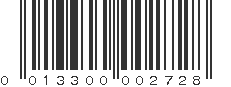 UPC 013300002728