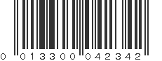 UPC 013300042342