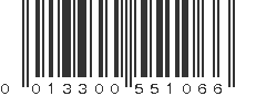 UPC 013300551066