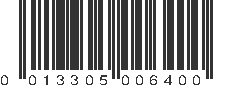 UPC 013305006400