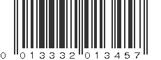 UPC 013332013457