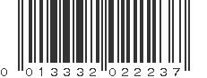 UPC 013332022237