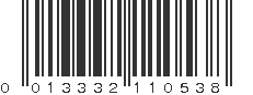 UPC 013332110538