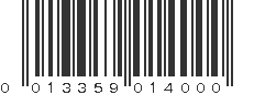 UPC 013359014000