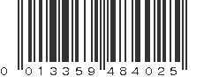 UPC 013359484025