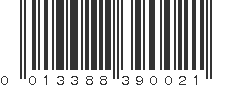 UPC 013388390021