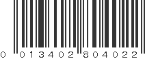 UPC 013402804022