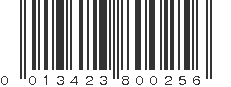 UPC 013423800256