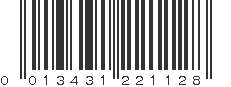 UPC 013431221128