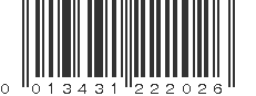 UPC 013431222026