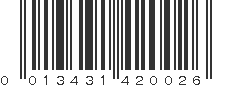 UPC 013431420026