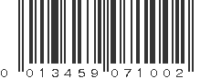 UPC 013459071002