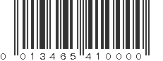 UPC 013465410000