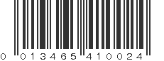 UPC 013465410024