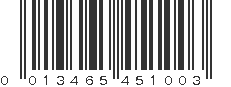 UPC 013465451003