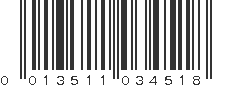 UPC 013511034518