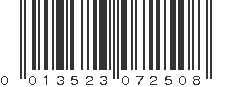 UPC 013523072508