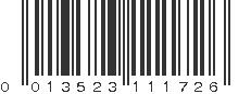 UPC 013523111726