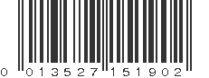 UPC 013527151902