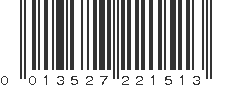 UPC 013527221513