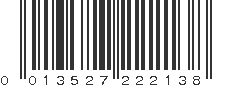 UPC 013527222138