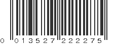 UPC 013527222275