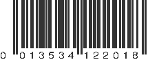 UPC 013534122018