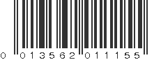 UPC 013562011155