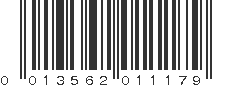 UPC 013562011179