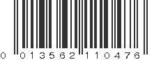 UPC 013562110476