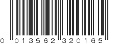 UPC 013562320165