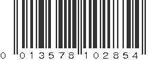 UPC 013578102854