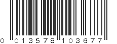 UPC 013578103677