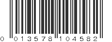 UPC 013578104582