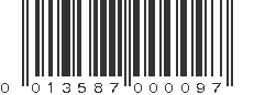 UPC 013587000097