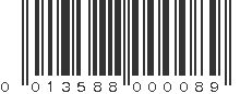 UPC 013588000089