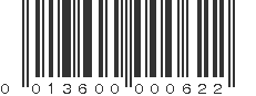 UPC 013600000622