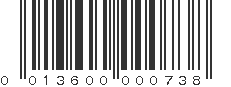 UPC 013600000738