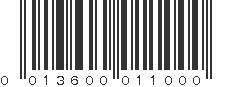 UPC 013600011000