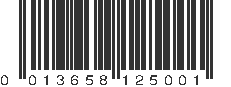 UPC 013658125001